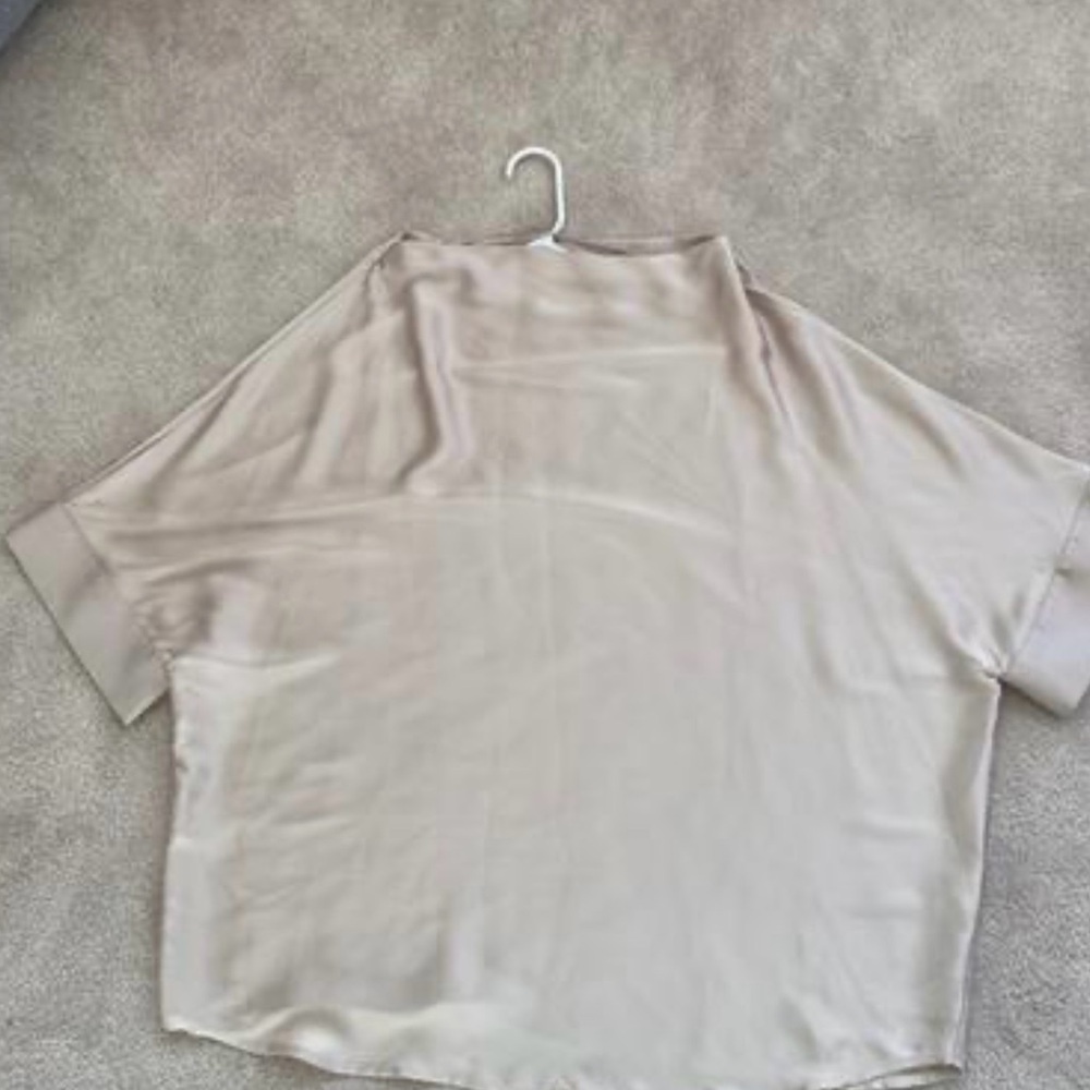 Zara Satin Cream Women's Top